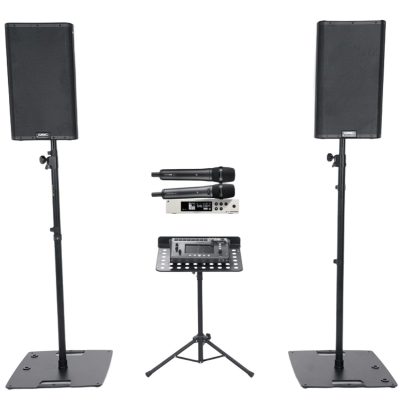 Kit PA 2x 2000W (400m²) with Audio Technician