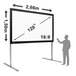 Projection Screen 2.66 × 1.50m (16:9)