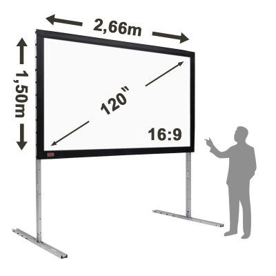 Projection Screen 2.66 × 1.50m (16:9)