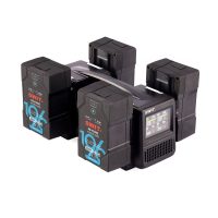 SWIT V-Mount 4-Channel Charger + 4x 196Wh Batteries
