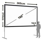 Projection Screen 3.65 × 2.10m (16:9)