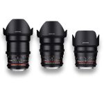 Kit 3x Cine Primes Samyang MFT Lenses