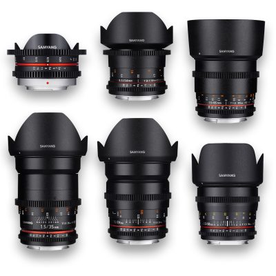 Kit 6x Cine Primes Samyang MFT Lenses