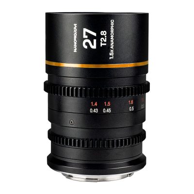 Laowa Nanomorph 27mm T2.8 1.5x S35 Anamorphic Lens (Leica L, Amber Flare)