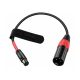 Mini XLR Female (TA3F) to XLR Male Cable, 30cm