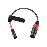 Mini XLR Male (TA3M) to XLR Female Cable, 30cm