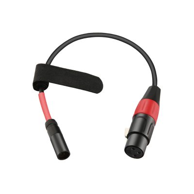 Mini XLR Male (TA3M) to XLR Female Cable, 30cm